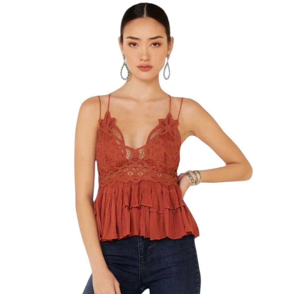 Free People Adella Cami Copper Burnt Orange